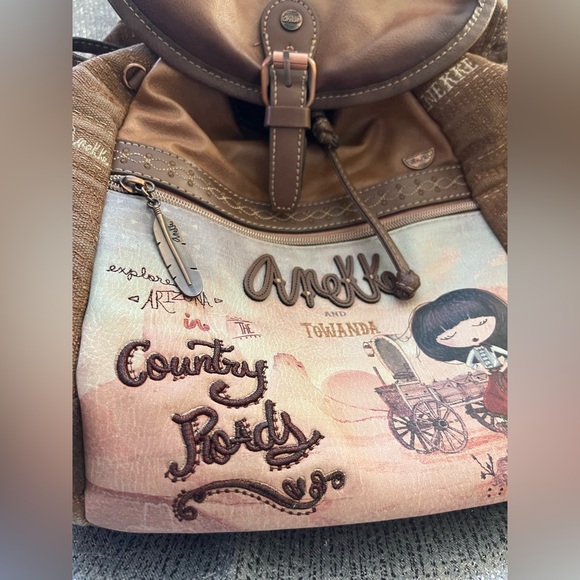 Anekke Brown Backpack - Picture 3 of 10